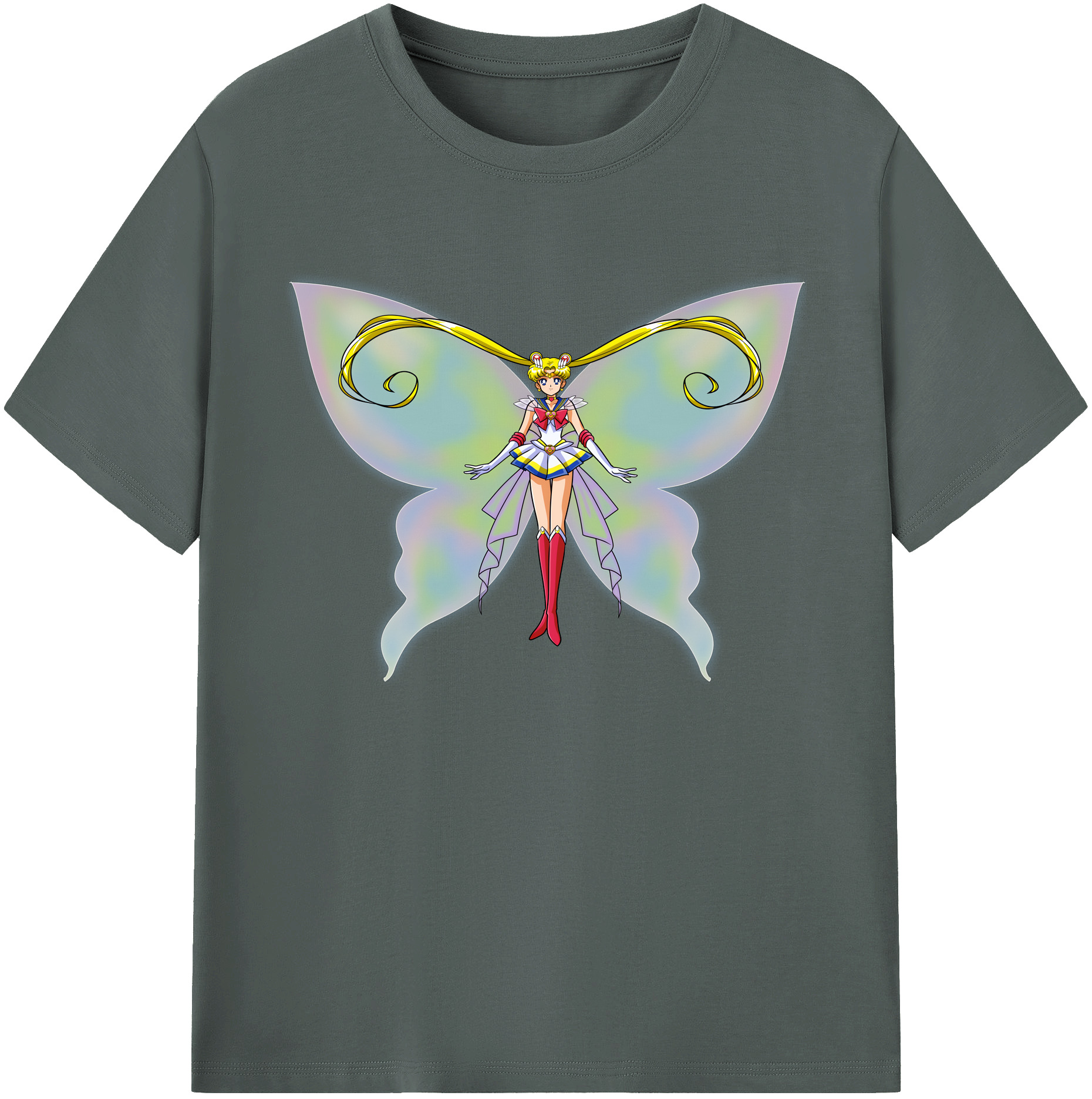 （画像用） 美少女戦士セーラームーン 月野 うさぎ つきの うさぎ Sailor Moon Tsukino Usagi 綿100％ メンズ半袖Tシャツ｜肌触りやわらか＆通気性